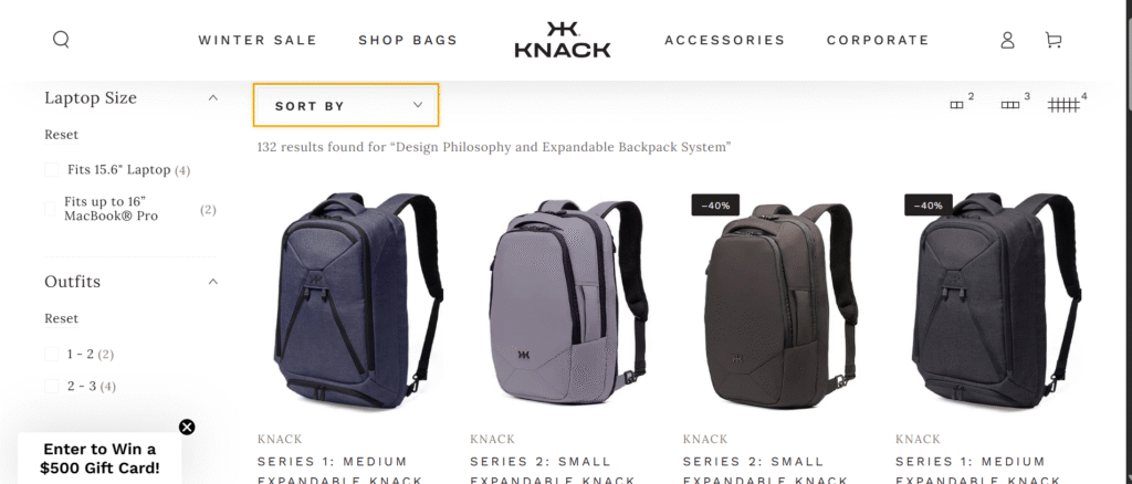 Design Philosophy and Expandable Backpack System