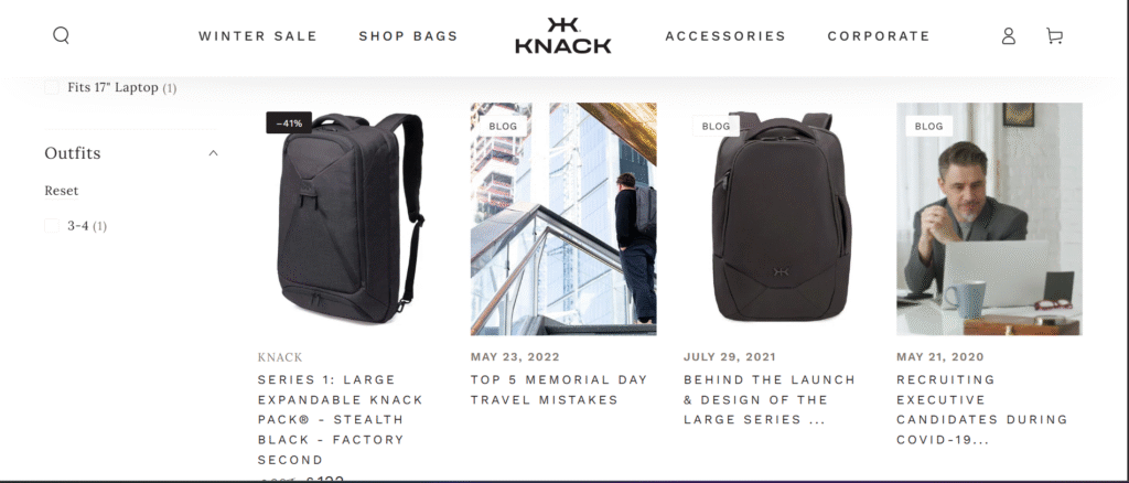 Knack Bags vs Competitors